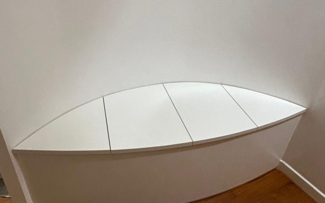 Mobile contenitore ovale su misura